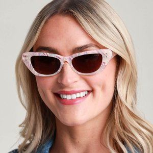 I-Sea Astrid Marble Blush Cat Eye Sunglasses